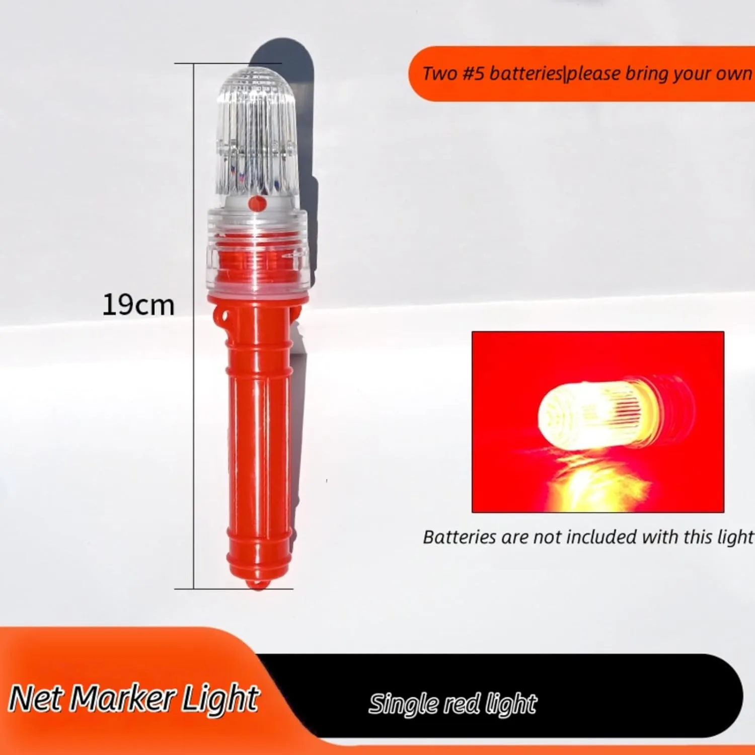 Boat Flares – Waterproof Marine Emergency Flares for Boats, Fishing Nets & Life Rafts，Battery not Included. (3PCS)