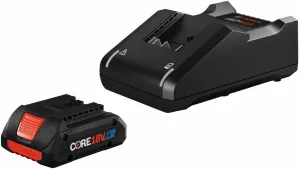 Bosch GXS18V-15N15 18V Starter Kit with (1) CORE18V 4 Ah Advanced Power Battery and 18V Standard Battery Charger