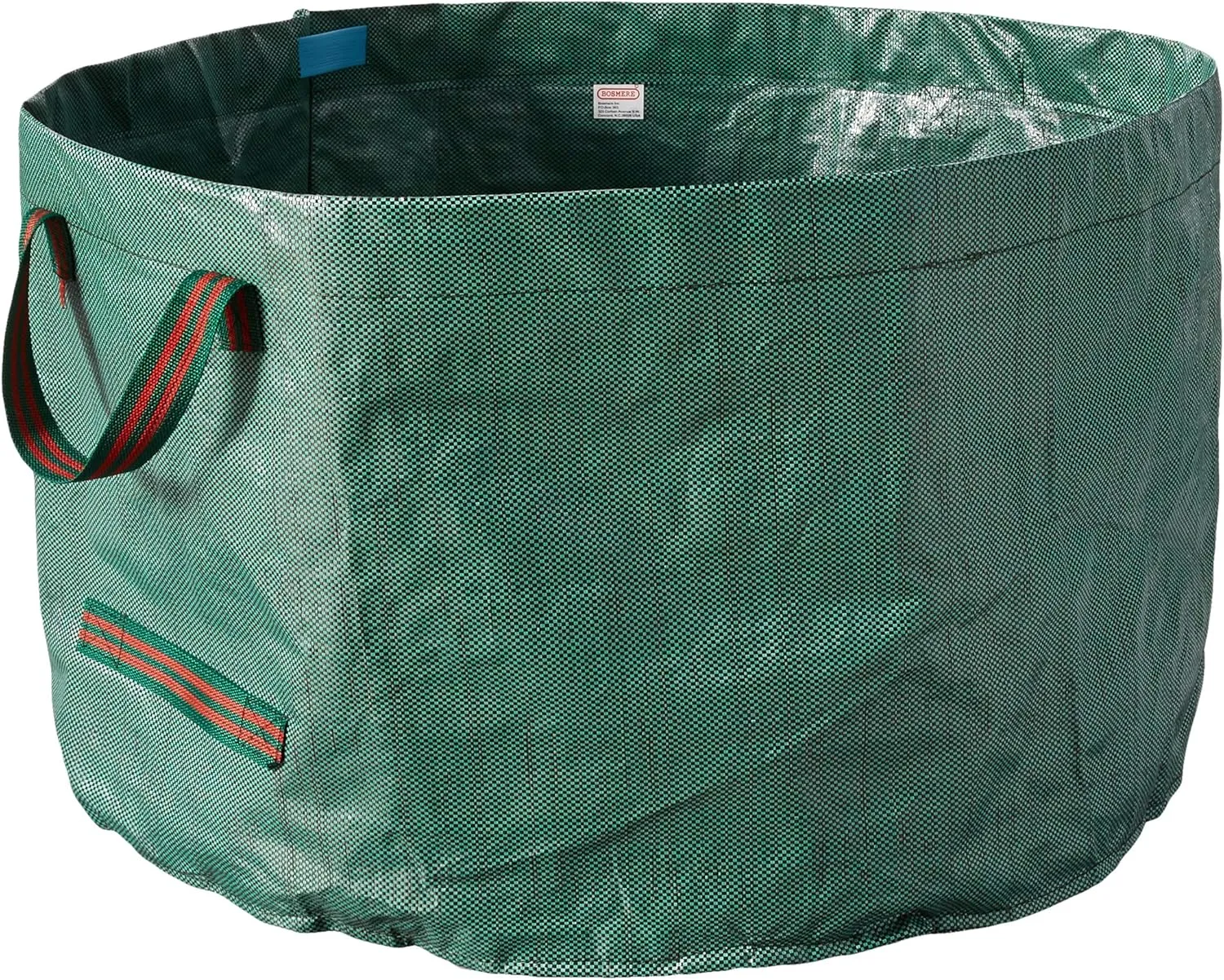 Bosmere G530 61 Gallon Reusable Garden Waste Bag, 31"x 18" Heavy Duty Collapsible Yard Waste Tip Bag with Reinforced Handles