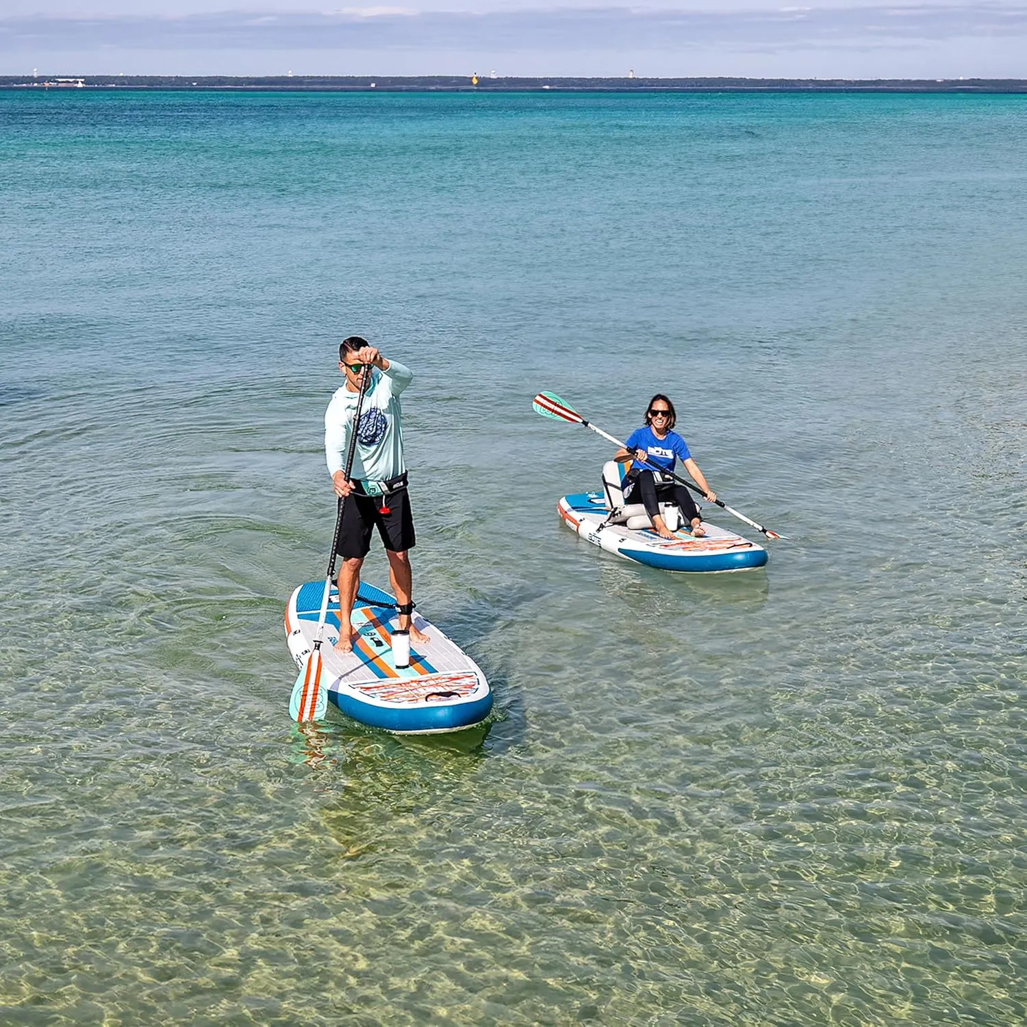 BOTE Easy Rider Aero Inflatable Stand Up Paddle Board MAGNEPod Blow Up Hybrid iSUP Convertible Seat Included Adults Kids Family Friendly Multiple Sizes