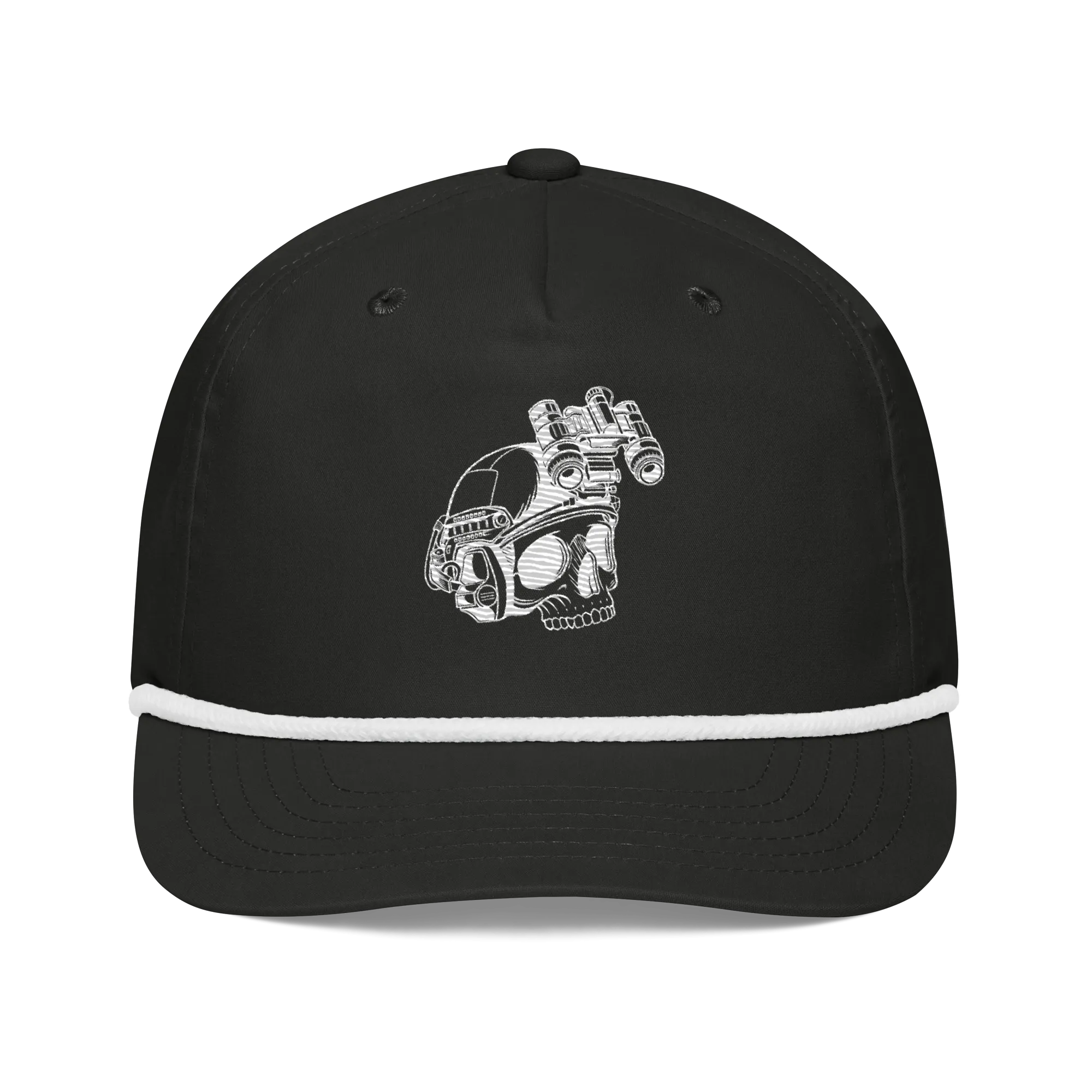 Branded - Golf Rope Style Cap - White Logo
