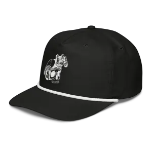 Branded - Golf Rope Style Cap - White Logo