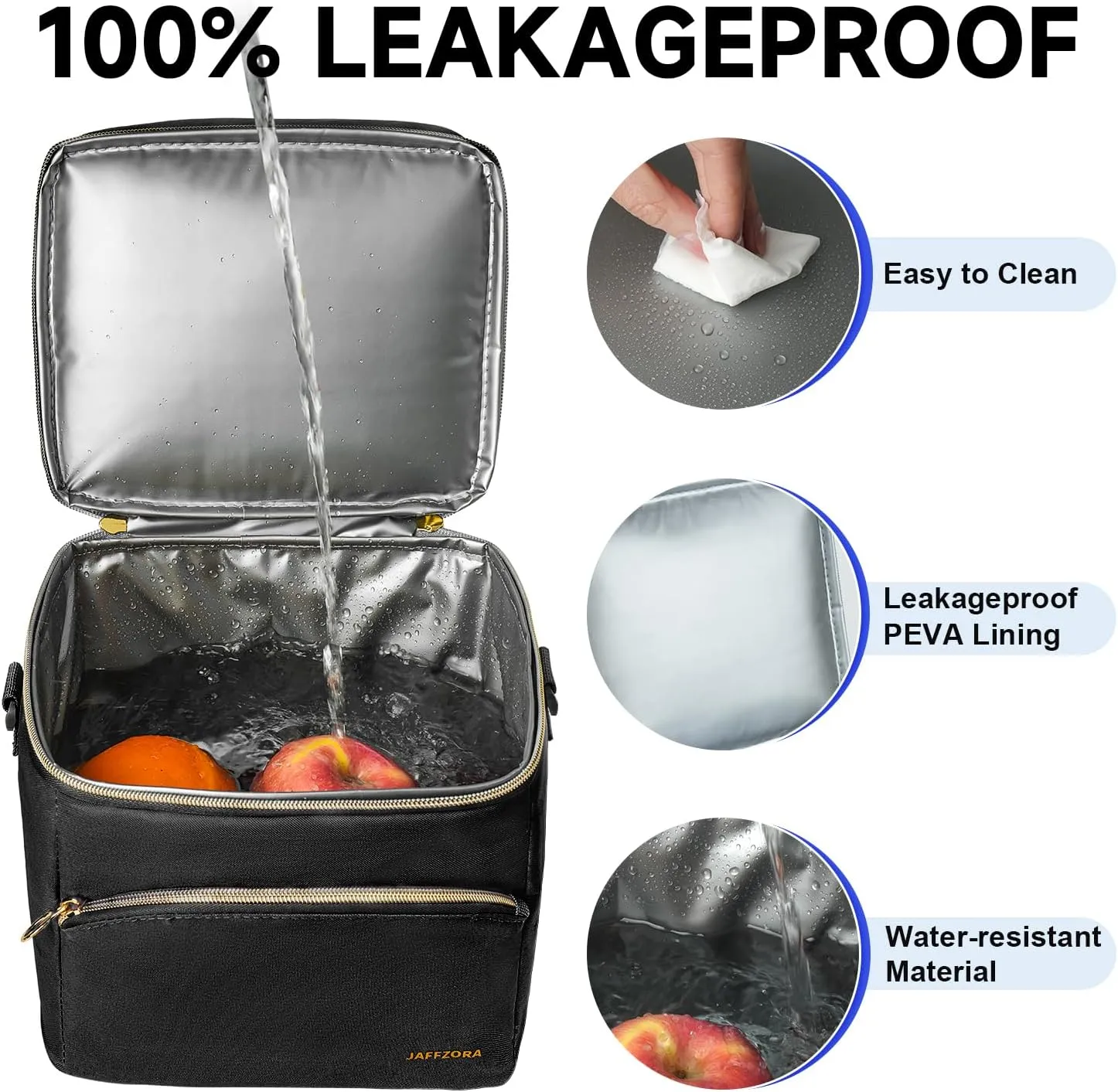 Breastmilk Cooler Bag with Ice Pack, Insulated Baby Bottle Tote Bags Fits 6 Baby Bottles Up to 9 Ounce, Double Layer Breastmilk Case