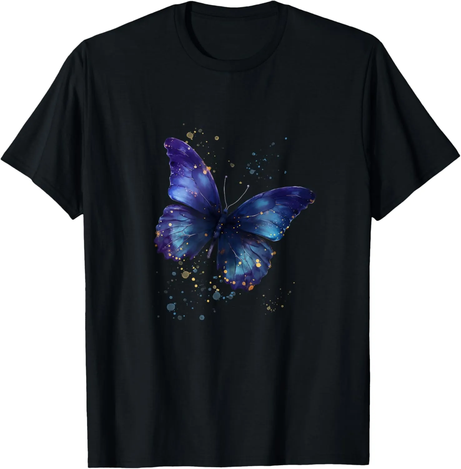 Butterfly flying in the rain and pole dust T-Shirt