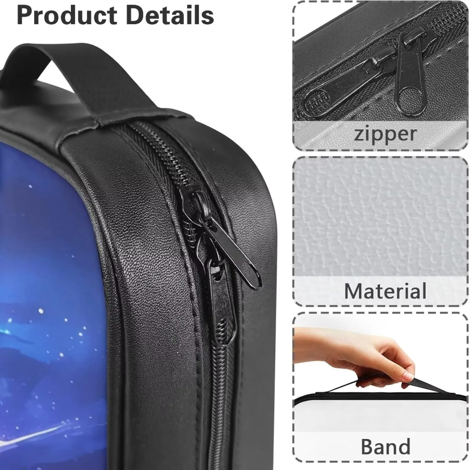 Butterfly Starry Night Bible Cover Case for Women Trendy Church Worship Bag Large Capacity Bible Tote Bag with Handle Bible Carrier Bag for Outing