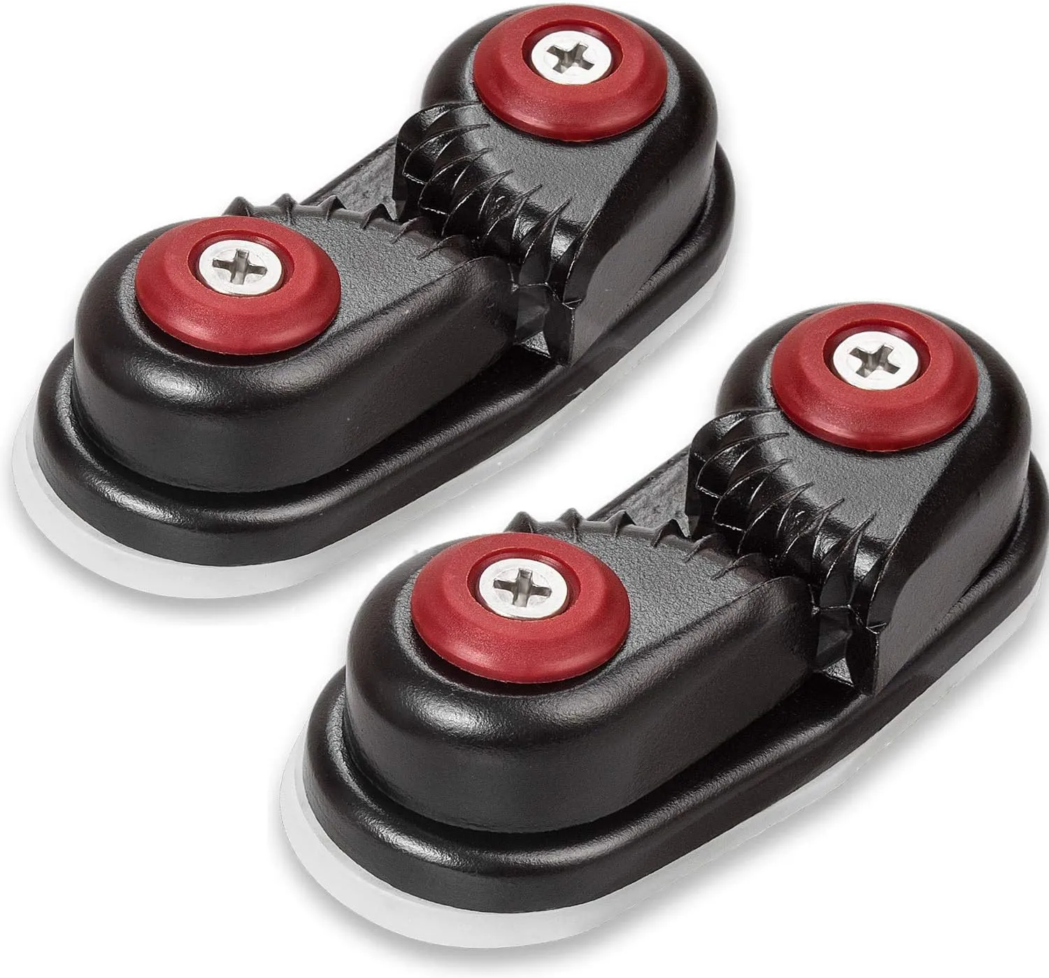 Cam Cleat Ball Bearing Fast Entry for Line Sizes Upto 5/8-Inch, Aluminum, Sailing Sailboat Kayak(2PCS)