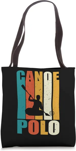 Canoe Polo Player Retro Outfit Love Water Sports Tote Bag