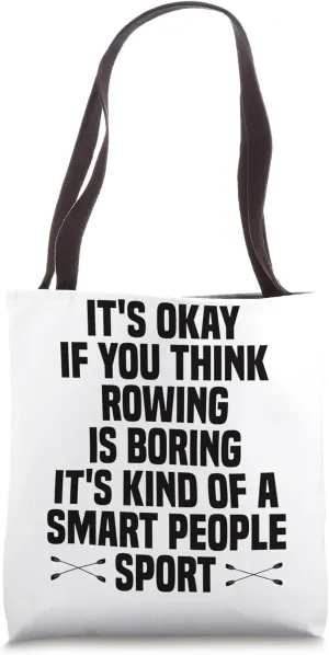 Canoe Rowing Tote Bag