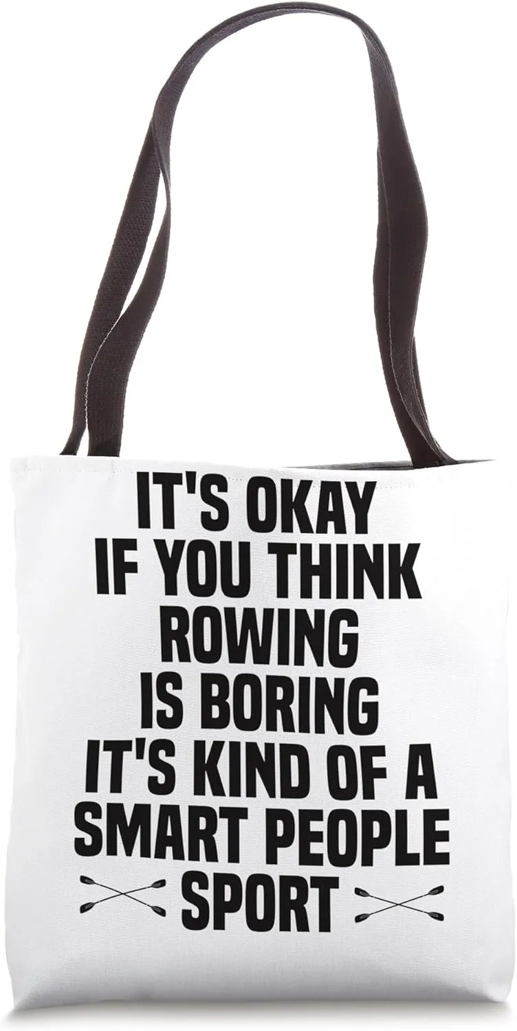 Canoe Rowing Tote Bag