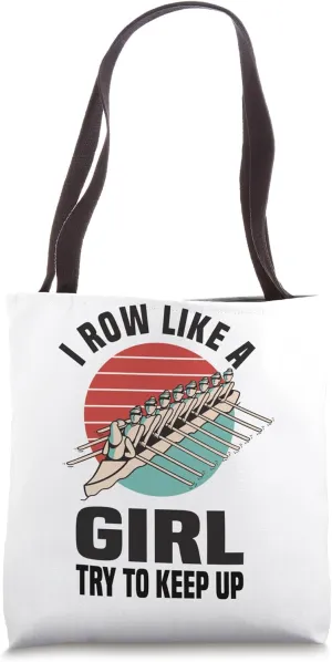 Canoe Rowing Tote Bag
