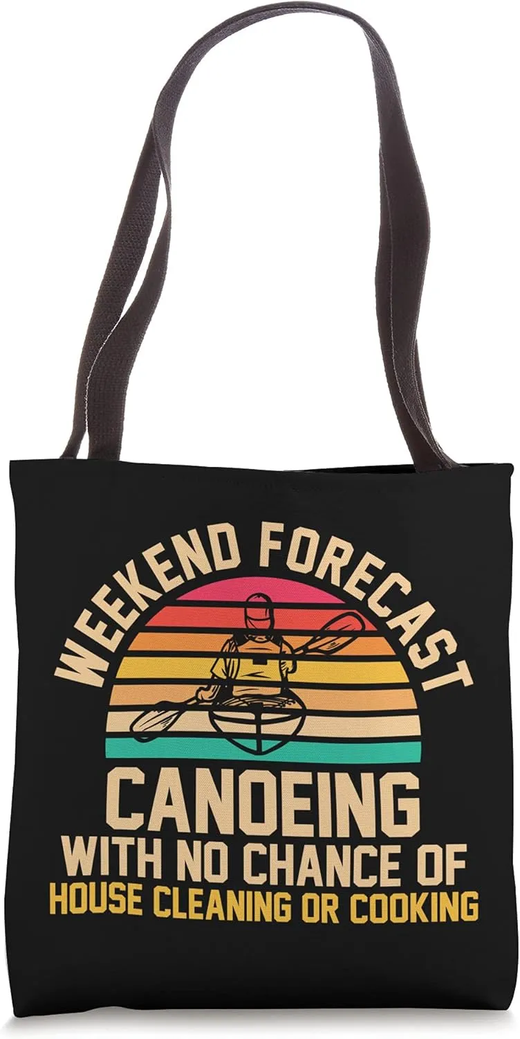 Canoeing Team Canoe Tote Bag