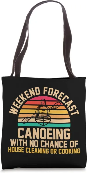 Canoeing Team Canoe Tote Bag