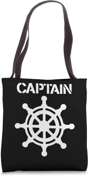 Captain Steering Wheel Sailing Cruise Sailor Boss Chef Tote Bag