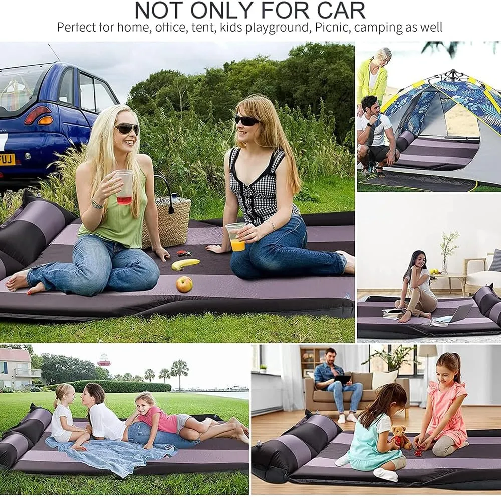 Car Automatic Inflatable Bed for HAVAL M6 2017 2018 2019 ", Portable Movable Thickened Trunk Sleeping Bed Outdoor Camping Hiking Air Mattress,Red