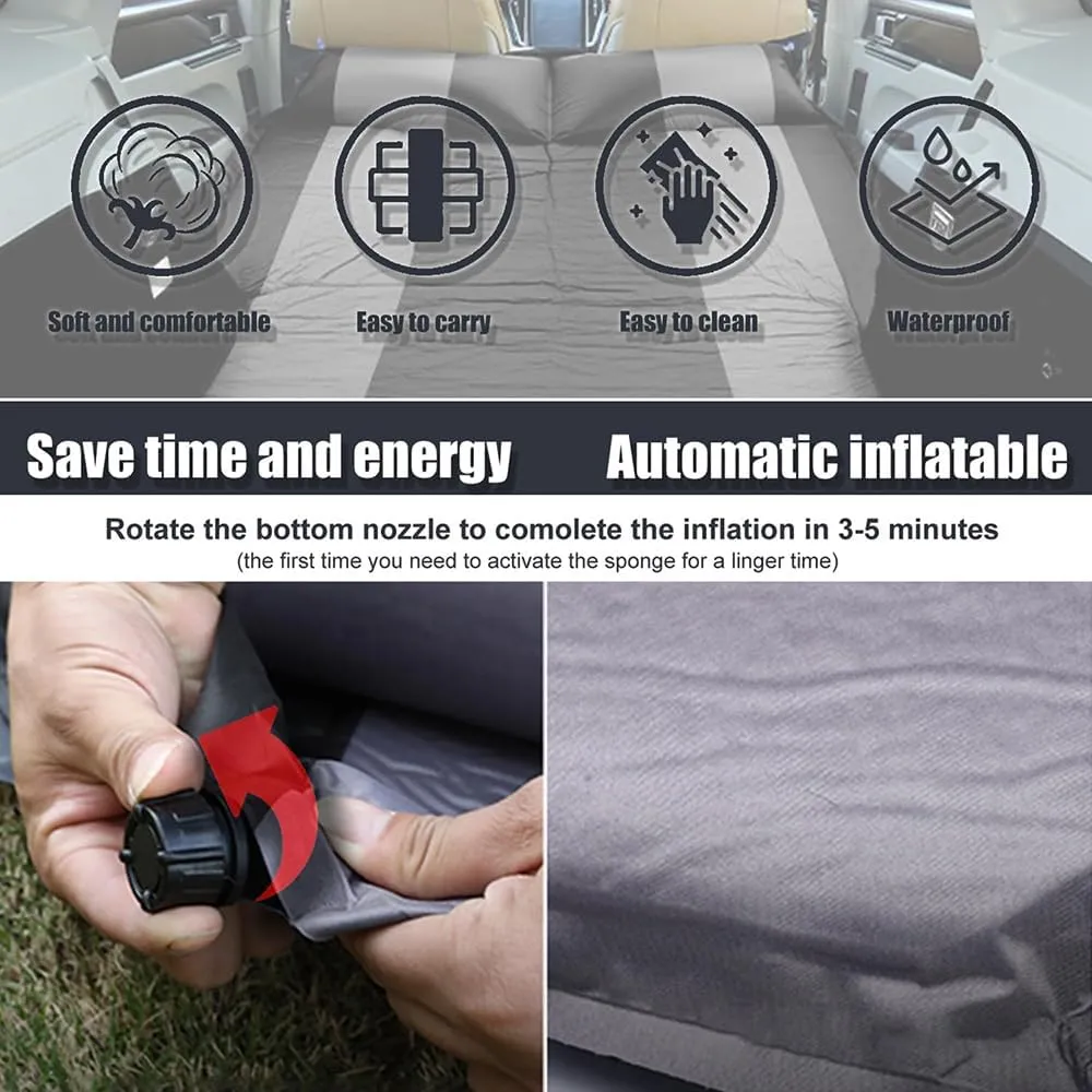 Car Automatic Inflatable Bed for HAVAL M6 2017 2018 2019 ", Portable Movable Thickened Trunk Sleeping Bed Outdoor Camping Hiking Air Mattress,Red
