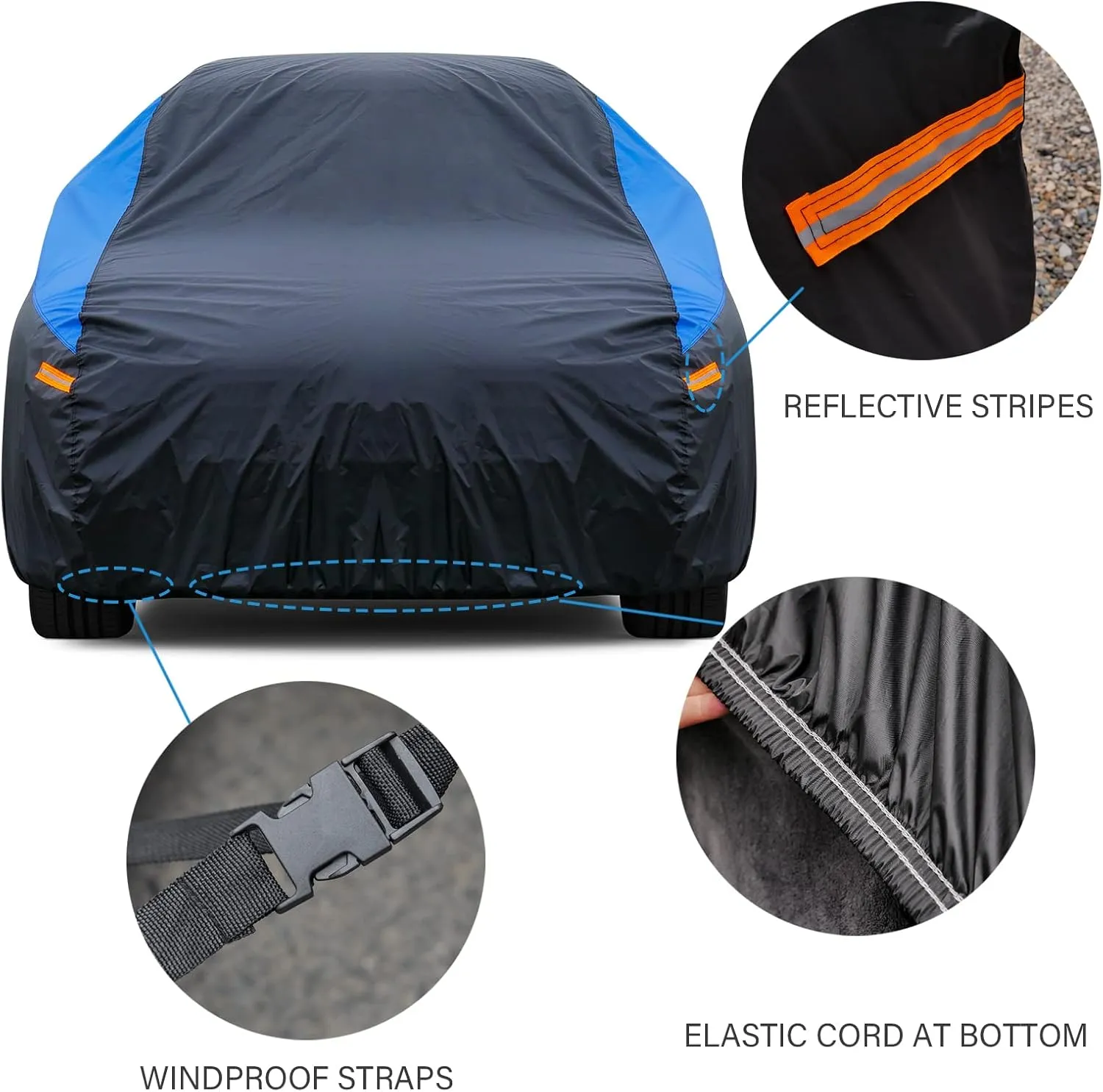 Car Cover for Coupe Sport Sedan Waterproof All Weather, Suitable for Porsche Boxster, Toyota 86/Supra, Nissan 370Z/350Z, Audi A3, Kia Spectra, Acura Integra, Dodge Viper etc.