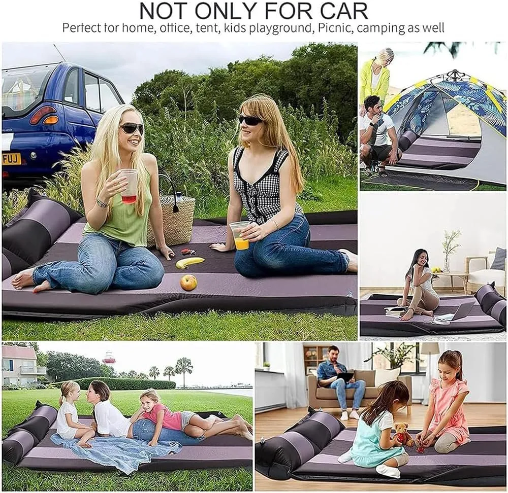 Car Inflatable Mattress for Toyota Highlander 2014 2015 2016 2017 2018 2019 Self Inflating Sleeping Pad Thickened Air Bed Cushion Camping Travel Mattress Multifunctional,Blue