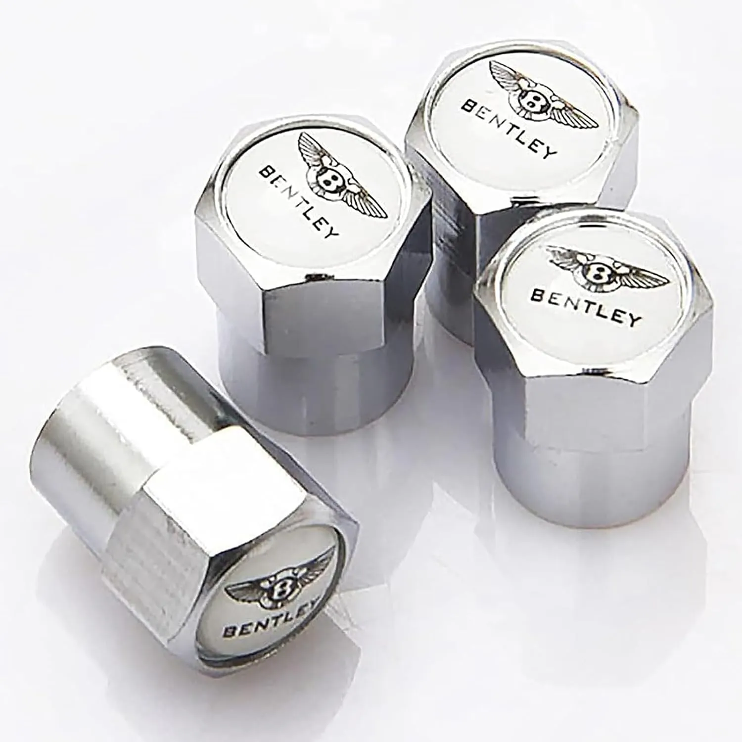 Car Tire Valve Stem Caps for Bentley Valve Covers Replacement Dustproof Waterproof Anti-Rust Cars Wheel Tyre Air Valve Caps