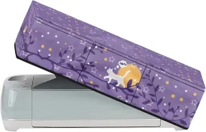 Cat Leaf Carrying Case Cover for DIY Cutting Machine Waterproof Elastic Cutting Machine Accessories Dust Cover Carrying Bag with Pockets Universal Fit
