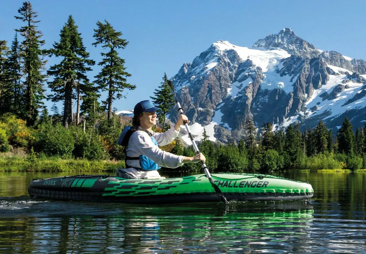 Challenger Inflatable 1 Person Kayak with Paddles & Pump