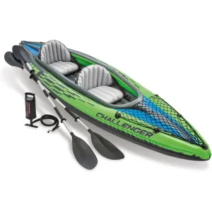 Challenger Inflatable 2 Person Kayak with Paddles & Pump