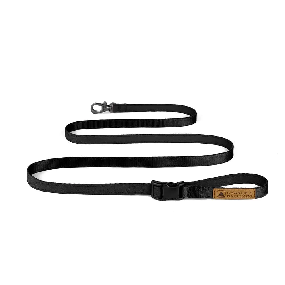 Charlie's Backyard Easy Leash Black