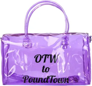 Clear Gym Bag for Women Clear Sports Duffel Bag Jelly Tote Bag Workout Bag Carry-All Shoulder Candy Colors Waterproof Travel Swim