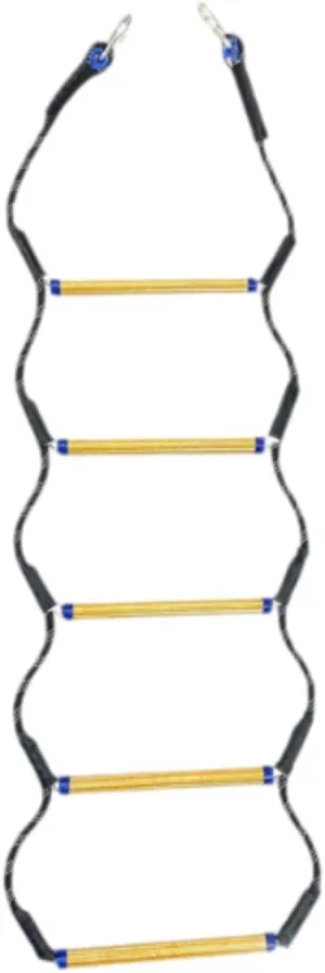 Climbing Rope Ladder, Boat Rope Ladder, Lightweight and Heavy Duty Outdoor Ladder for Motorboat, Kayak, Yacht, 5 Step