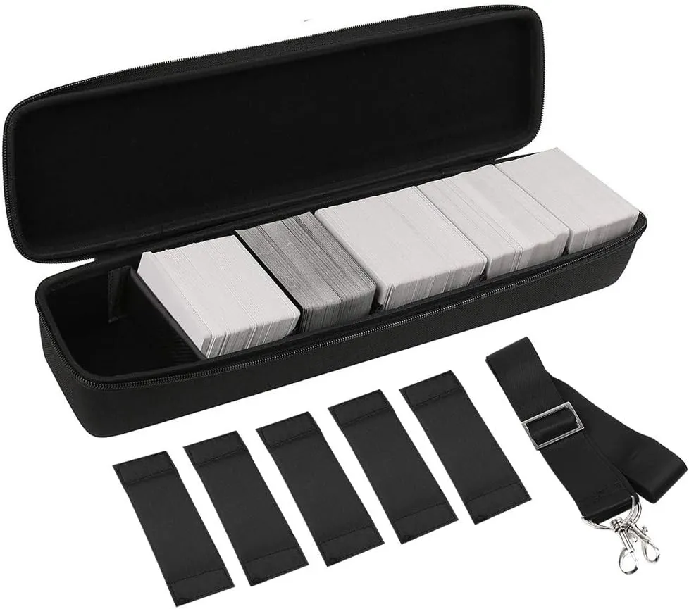 Comecase Card Case Storage Bag Collection, Holds Up to 1500 Cards, Portable Game Card Holder Shoulder Bag Perfect for Cards Against Humanity, Phase 10, PM TCG Cards, Monopoly Deal, Top Trumps etc
