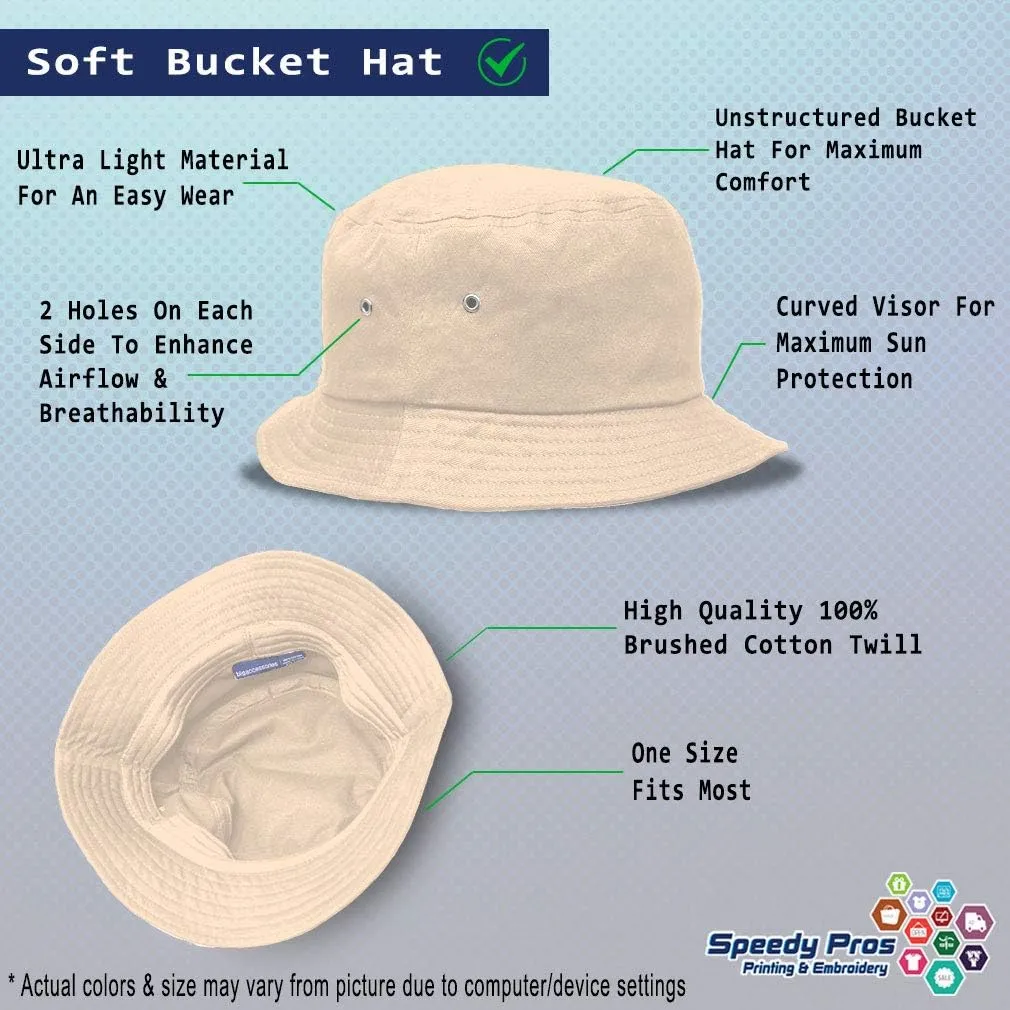 Custom Bucket Apparel Hat South Carolina State Map Sc Embroidery for Men & Women