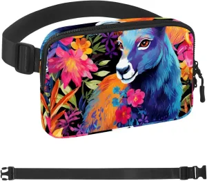 Cute Kangaroo-1672 Crossbody Fanny Pack for Men&Women,Belt Bag for Travel Casual Walking Running Hiking Cycling
