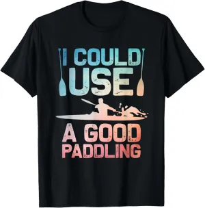 Cute Kayak Art For Men Women Kayaking Kayaker Paddling Kayak T-Shirt