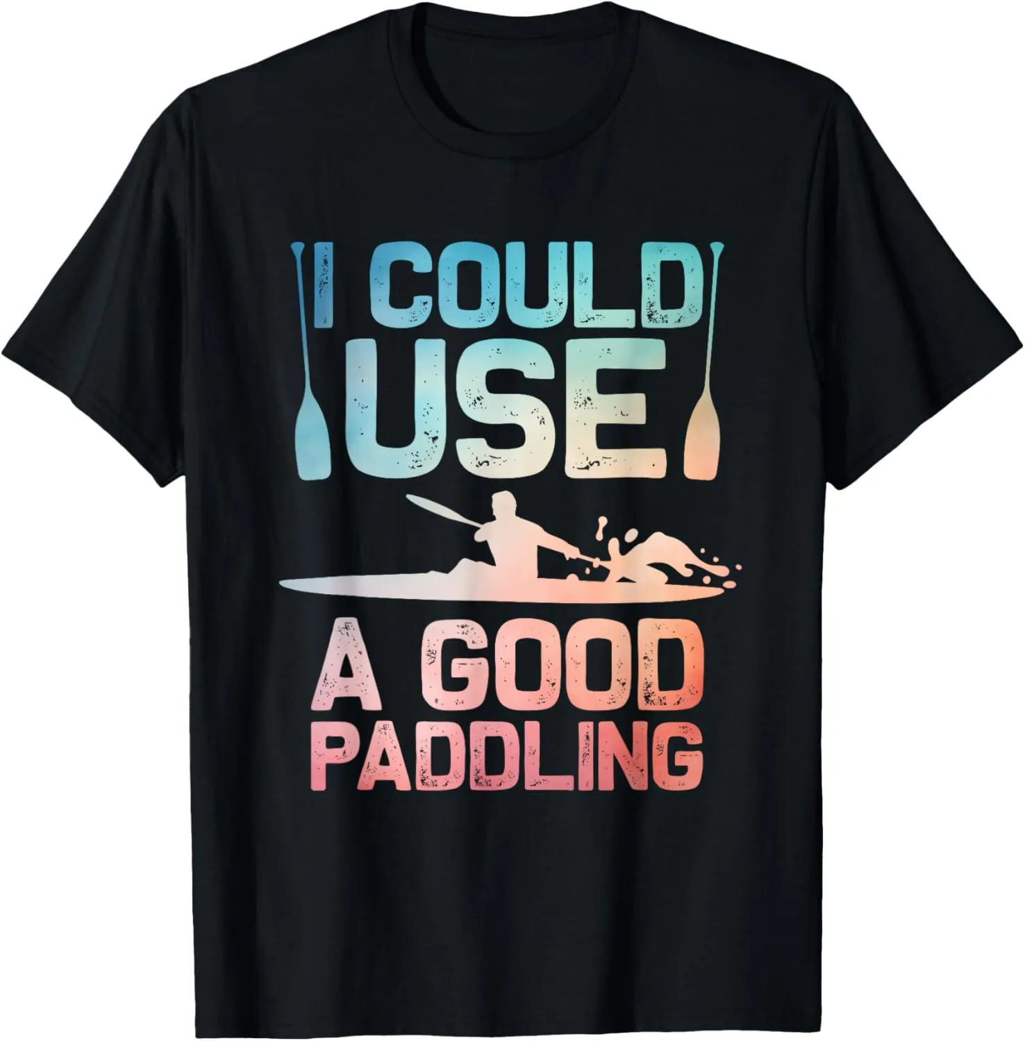 Cute Kayak Art For Men Women Kayaking Kayaker Paddling Kayak T-Shirt