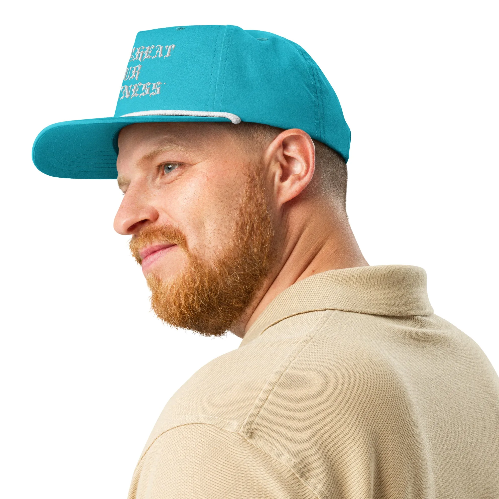 Cycle X White Logo  Golf rope cap