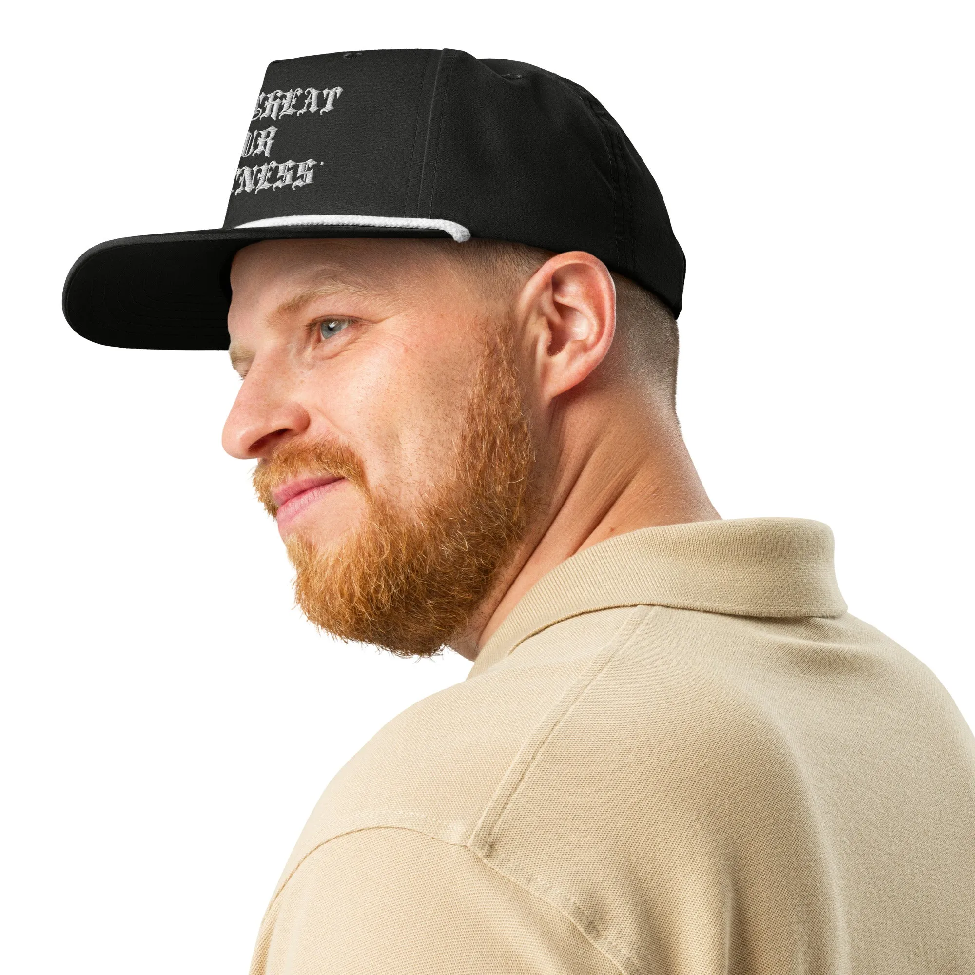 Cycle X White Logo  Golf rope cap