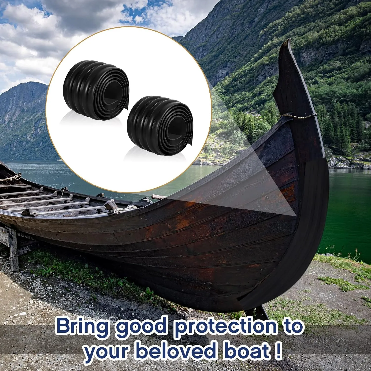 Deekin 2 Pcs Kayak Keel Guard for Fiberglass 4" Width Boat Kayak Aluminum Boat Prevent Damage Self Installation Accessories for Fiberless Boats Inflatable Boats