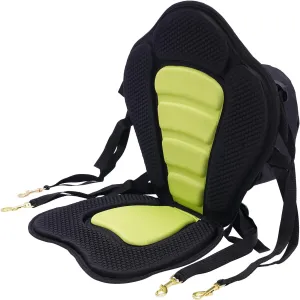 Deluxe Padded Kayak Seat, Fishing Boat Seat with Storage Bag, Adjustable Universal Cushions for Canoe Fishing Boat Paddle Board Sit-On-Top Kayaks