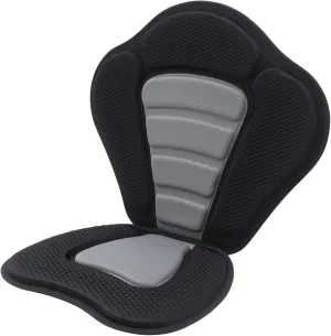 Deluxe Padded Kayak Seat with Storage Bag, Adjustable Waterproof Backrest for Kayaking Canoeing Fishing – Lightweight EVA Foam Stainless Steel Hooks Universal Fit