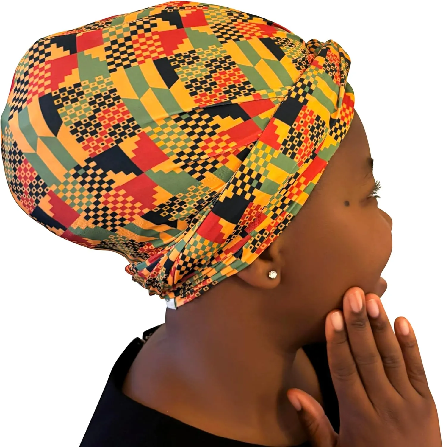 Deluxe Swim Turban & Beach Bag Combo - Maximum Protection for Natural Hair, Curls, Braids & Extensions - Waterproof Non-Slip Design with Easy-Grab Technology - Professional Hair Care System