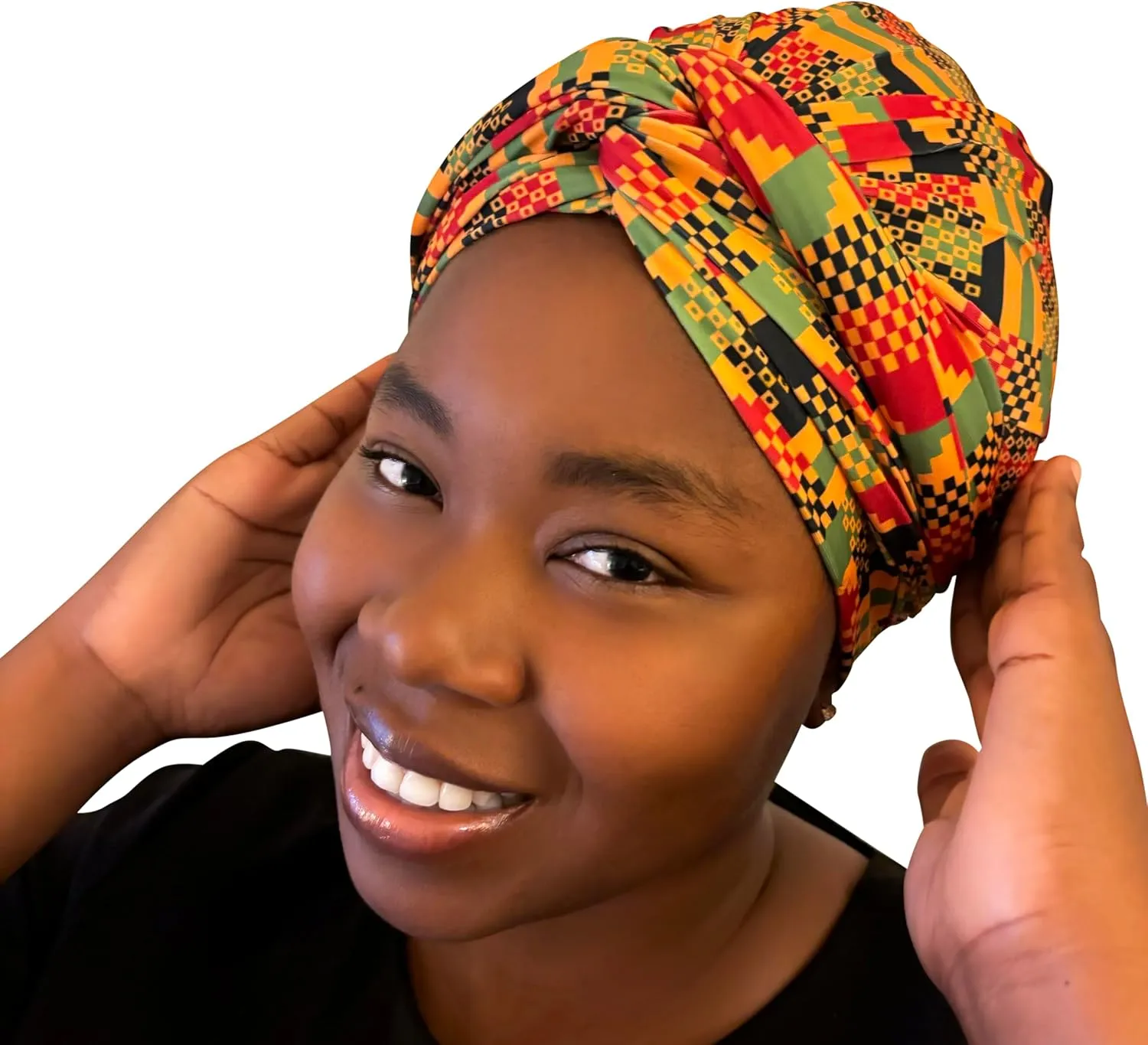 Deluxe Swim Turban & Beach Bag Combo - Maximum Protection for Natural Hair, Curls, Braids & Extensions - Waterproof Non-Slip Design with Easy-Grab Technology - Professional Hair Care System