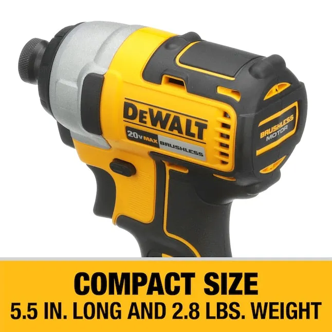 DEWALT 20V MAX* Compact Brushless Drill/Driver and Impact Kit