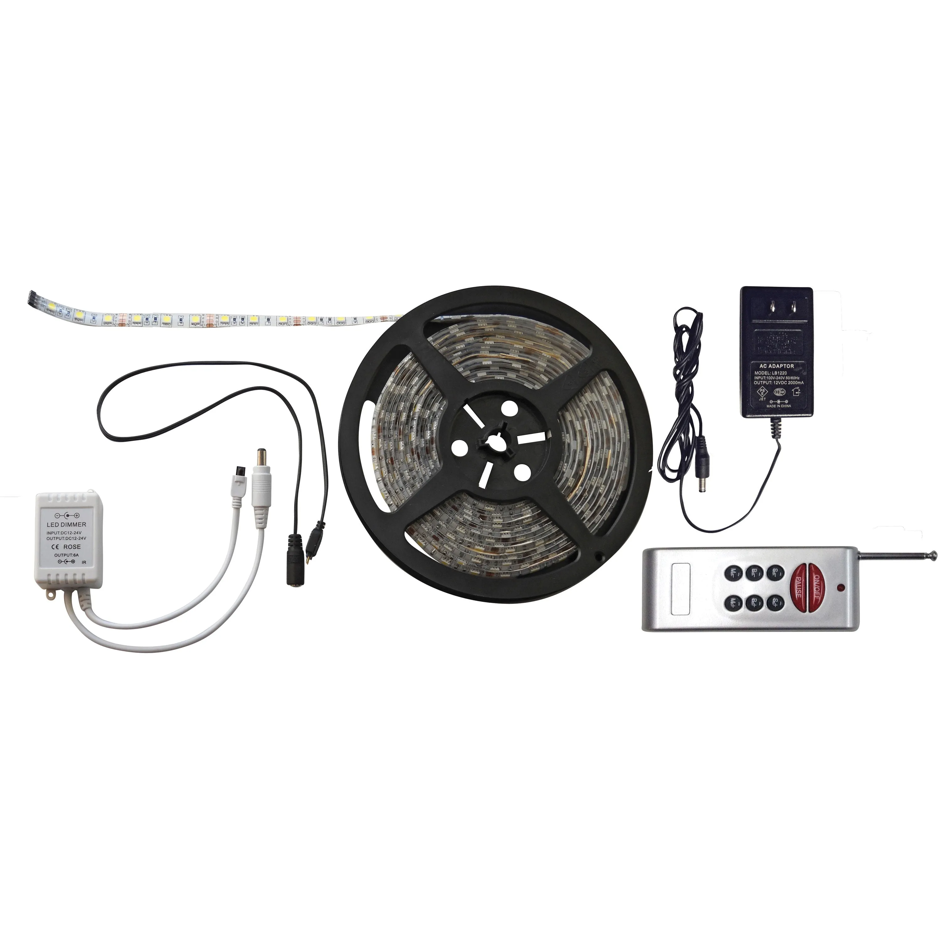 Diamond Group DG52688RF LED Strip Light Kit with RF Remote - 16', Multicolor