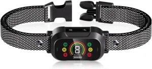 Dog Bark Collar Rechargeable Anti Bark Training Collar with 7 Modes 8 Adjustable Sensitivity Levels and Protection Mode IP67 Waterproof for Small Medium Large Dogs
