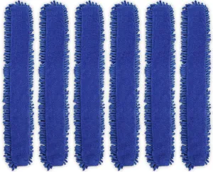 Dual-Sided Chenille and Terry Microfiber Duster Covers, Fits Flex Dusters, Machine Washable, Chemical-Free Cleaning, Traps Dirt & Dust, Safe for Electronics, Home, and Vehicles, 6-Pack