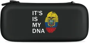 Ecuador It's is My DNA Hard Shell Travel Case with Rope 15 Game Card Pockets Compatible with Switch Protective