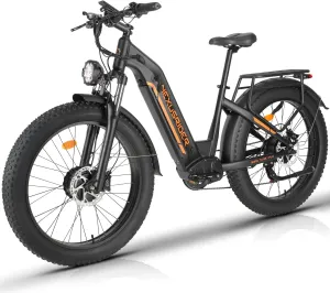Electric Bike for Adults, Dual Motor AWD 2000W 35MPH Electric Bicycles, Removable Lithium Battery 48V/22.4AH, 21-Speed with Ignition Lock Hydraulic Disc Brake