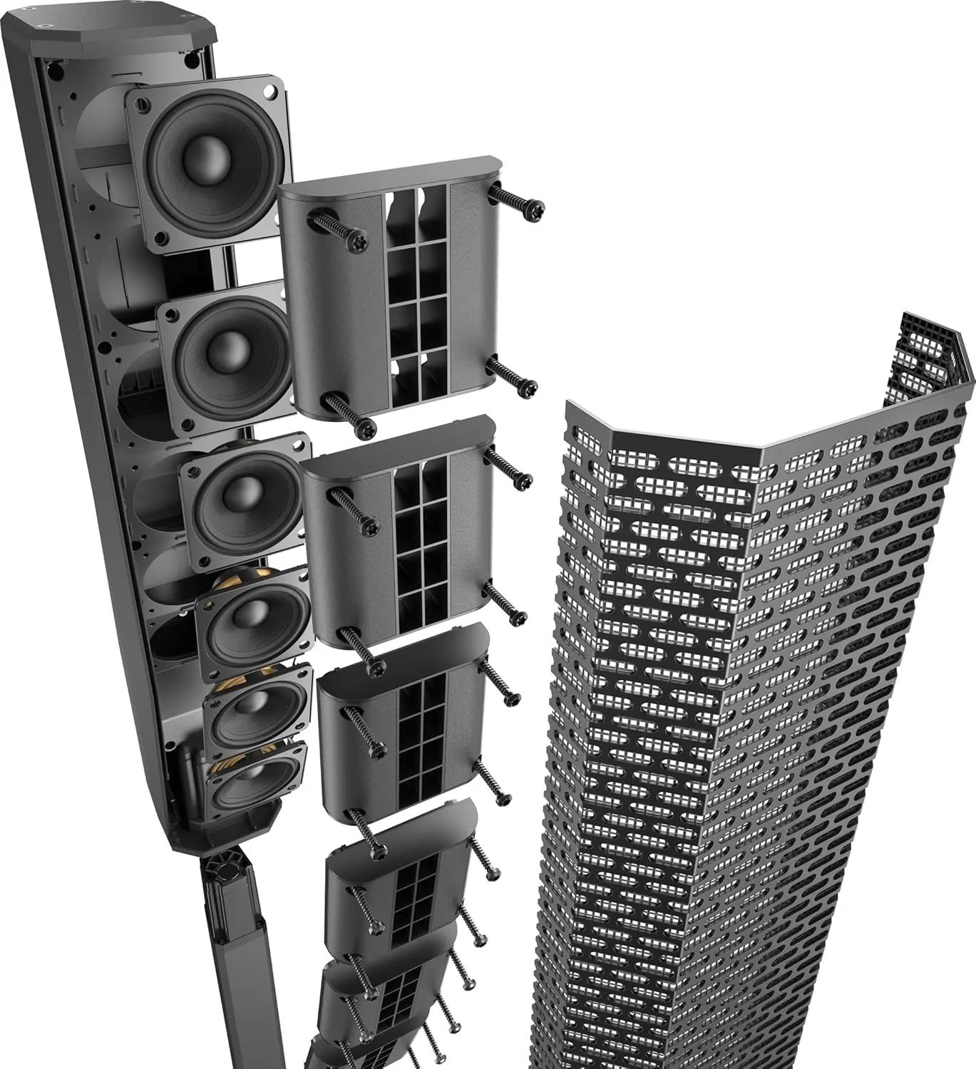 Electro-Voice Evolve 30M Portable Powered Column Loudspeaker System, Black, (F.01U.366.319)
