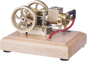 Engine Model Kit That Works, Metal Adjustable Speed Micro Horizontal Water-Cooled Engine Model