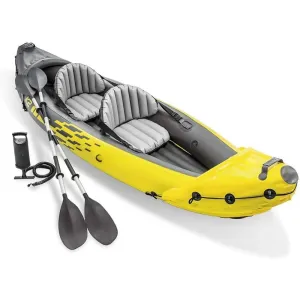 Explorer Inflatable 2 Person Kayak with Paddles & Pump