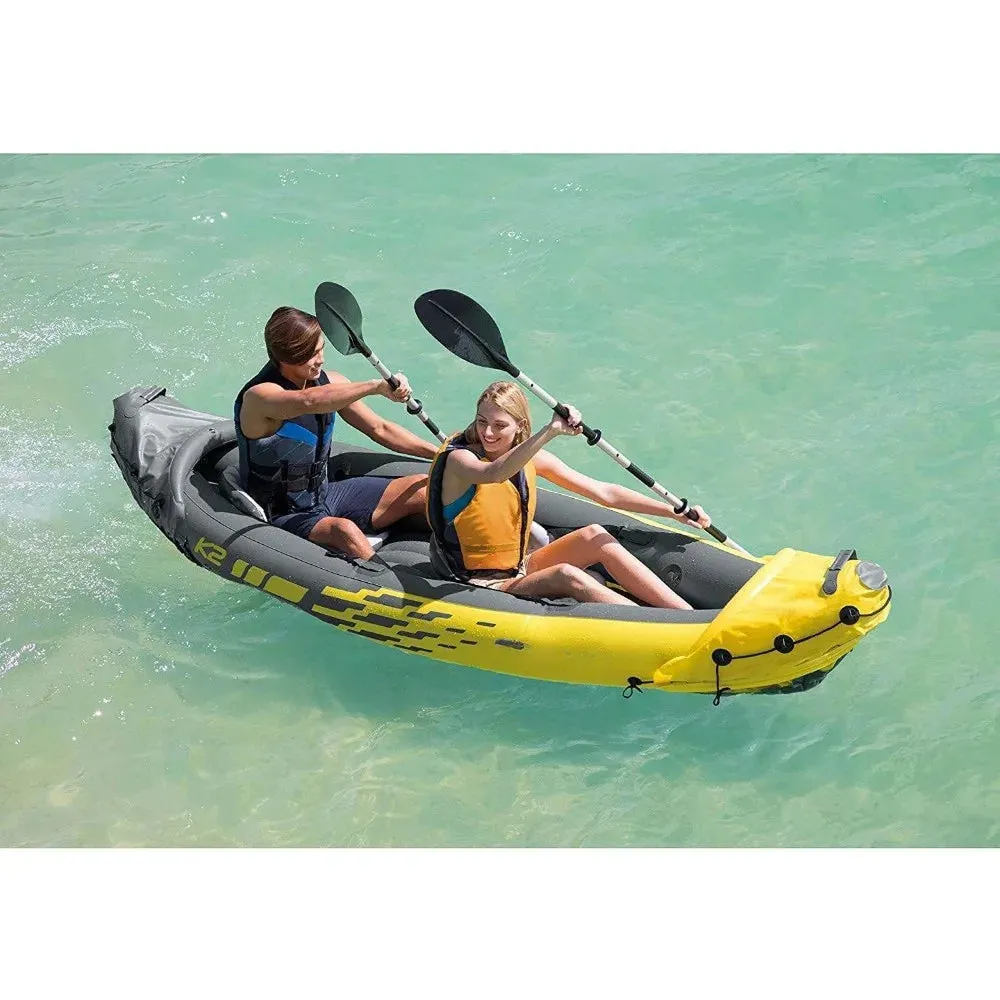 Explorer Inflatable 2 Person Kayak with Paddles & Pump